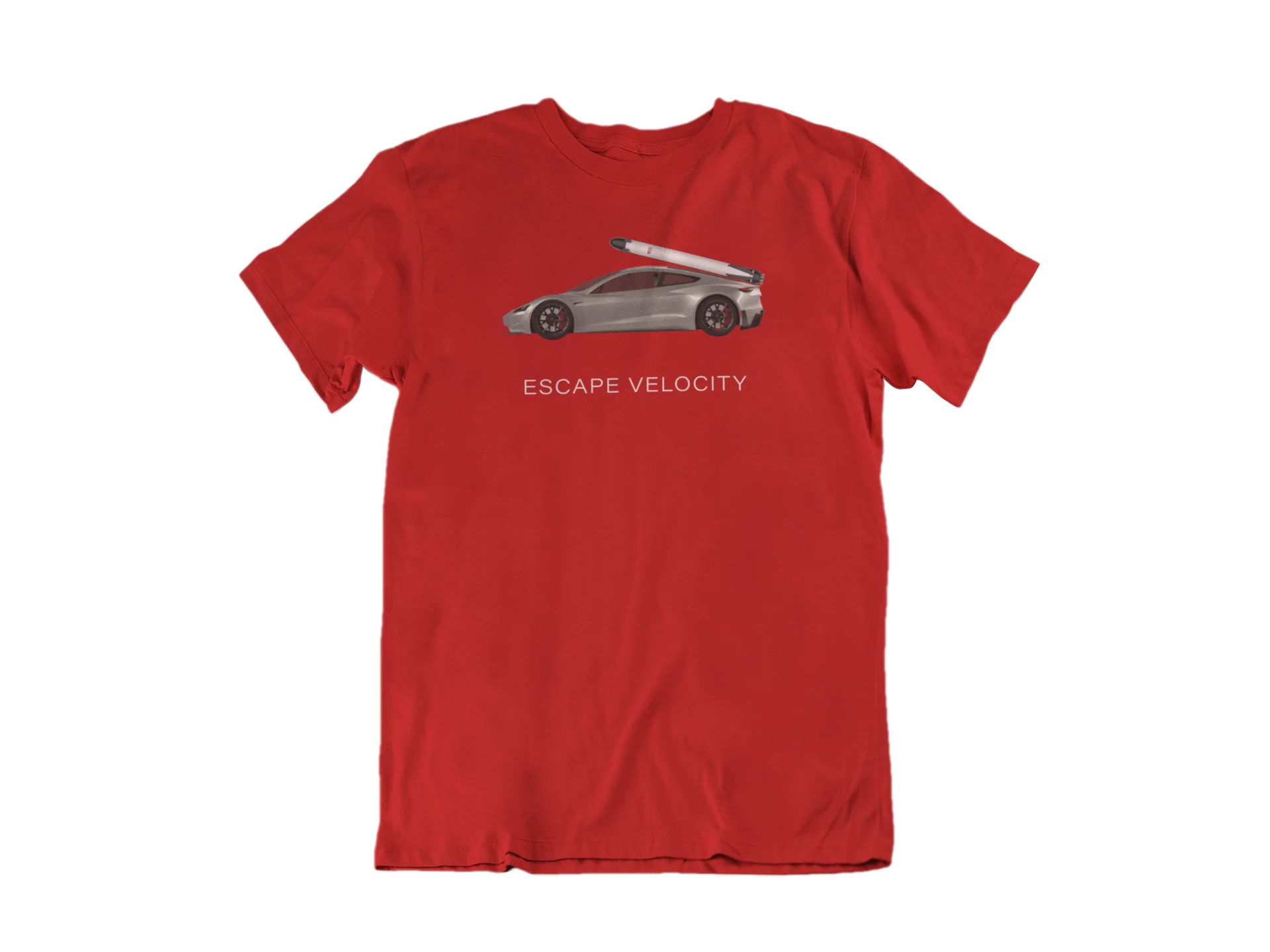 "Escape Velocity" Premium Tee (Silver Roadster) - Image 3