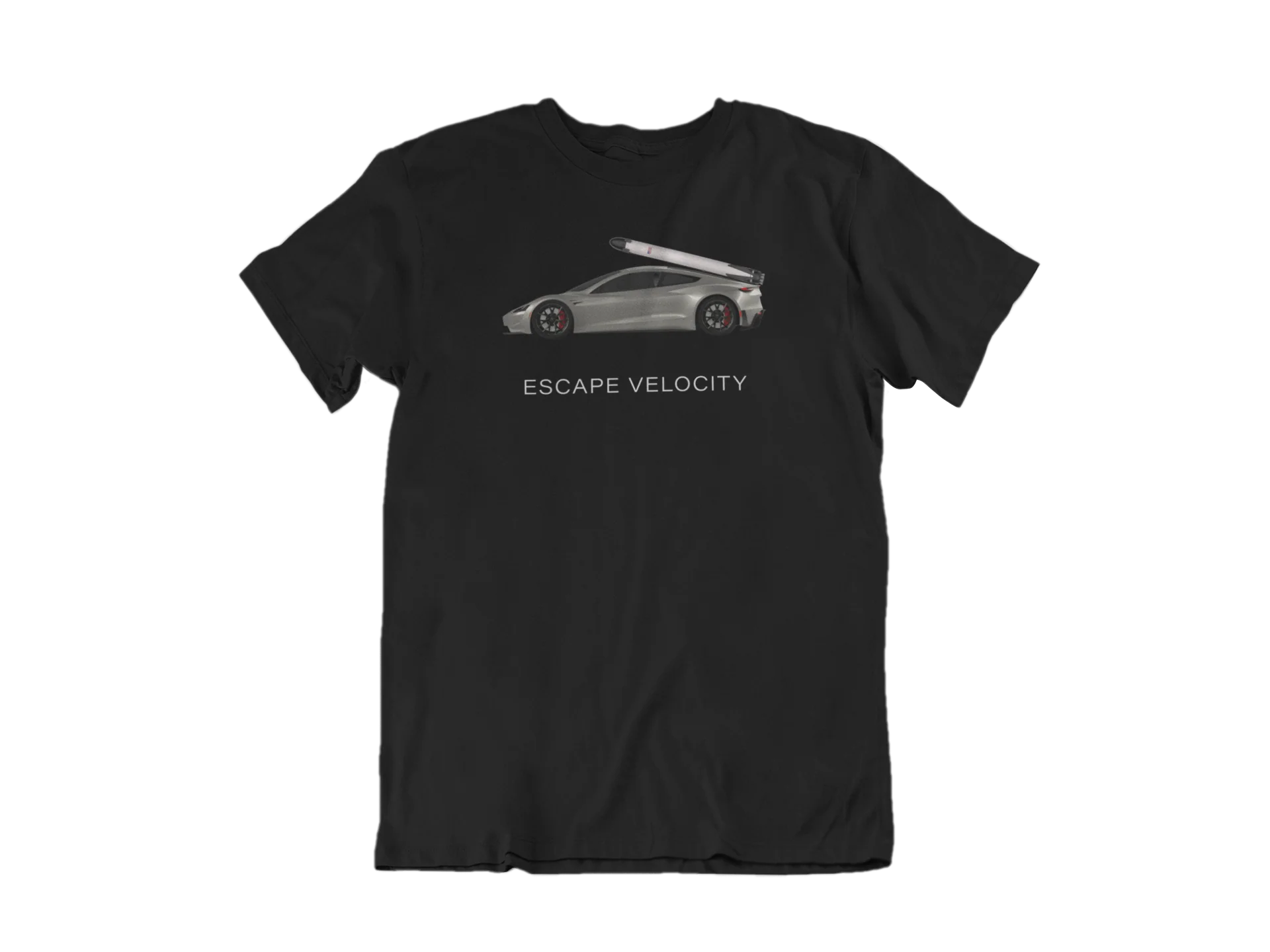 "Escape Velocity" Premium Tee (Silver Roadster) - Image 4