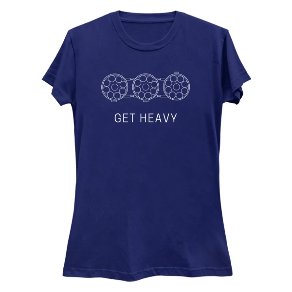 "Get Heavy" Premium Womens Slim-Fit Tee - Image 5