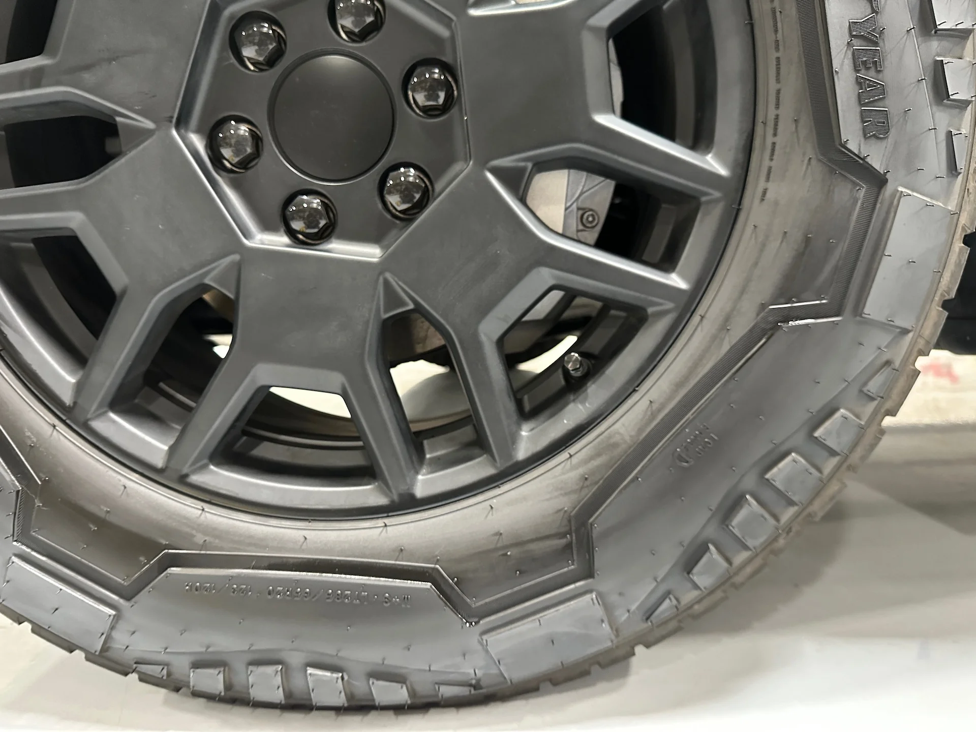 Tesla Cybertruck Black Out Wheel Package for Removed Aero Cover - Image 3