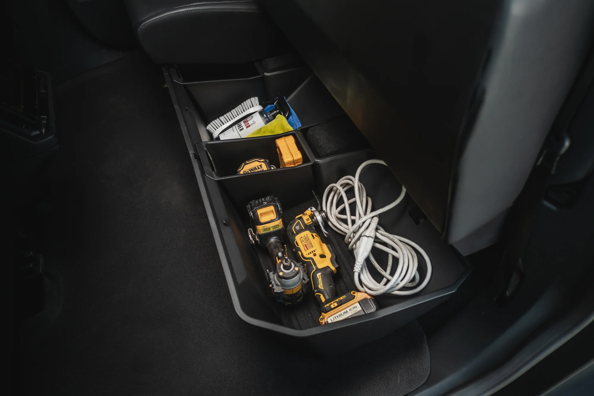 Tesla Cybertruck Rear Under Seat Storage Organizer Bin - Image 12