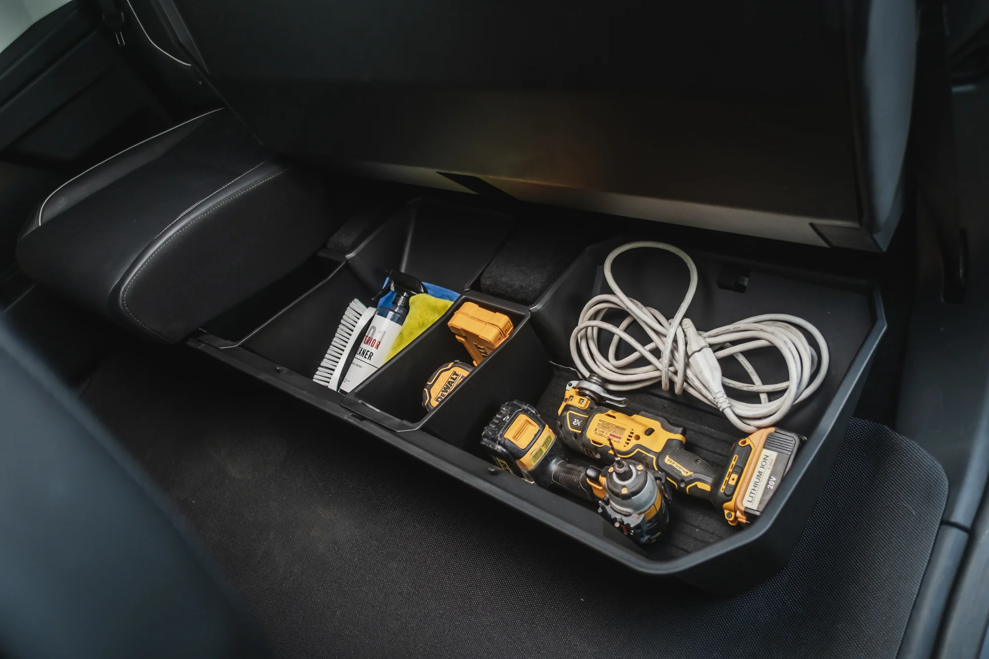 Tesla Cybertruck Rear Under Seat Storage Organizer Bin - Image 13