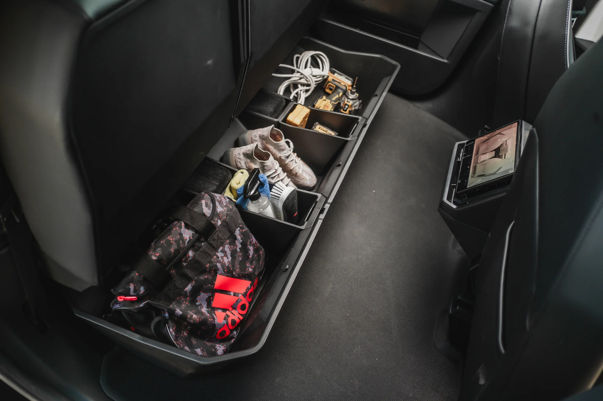 Tesla Cybertruck Rear Under Seat Storage Organizer Bin - Image 14