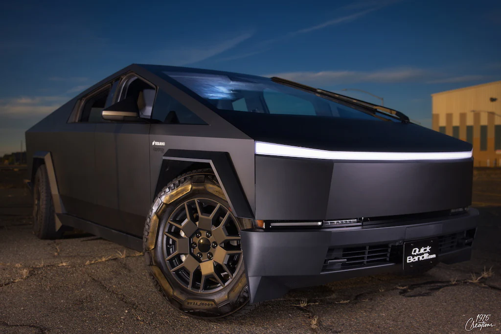 Tesla Cybertruck Front License Plate Mount - "CyberBandit" (Quick-release, multi-position) - Image 4