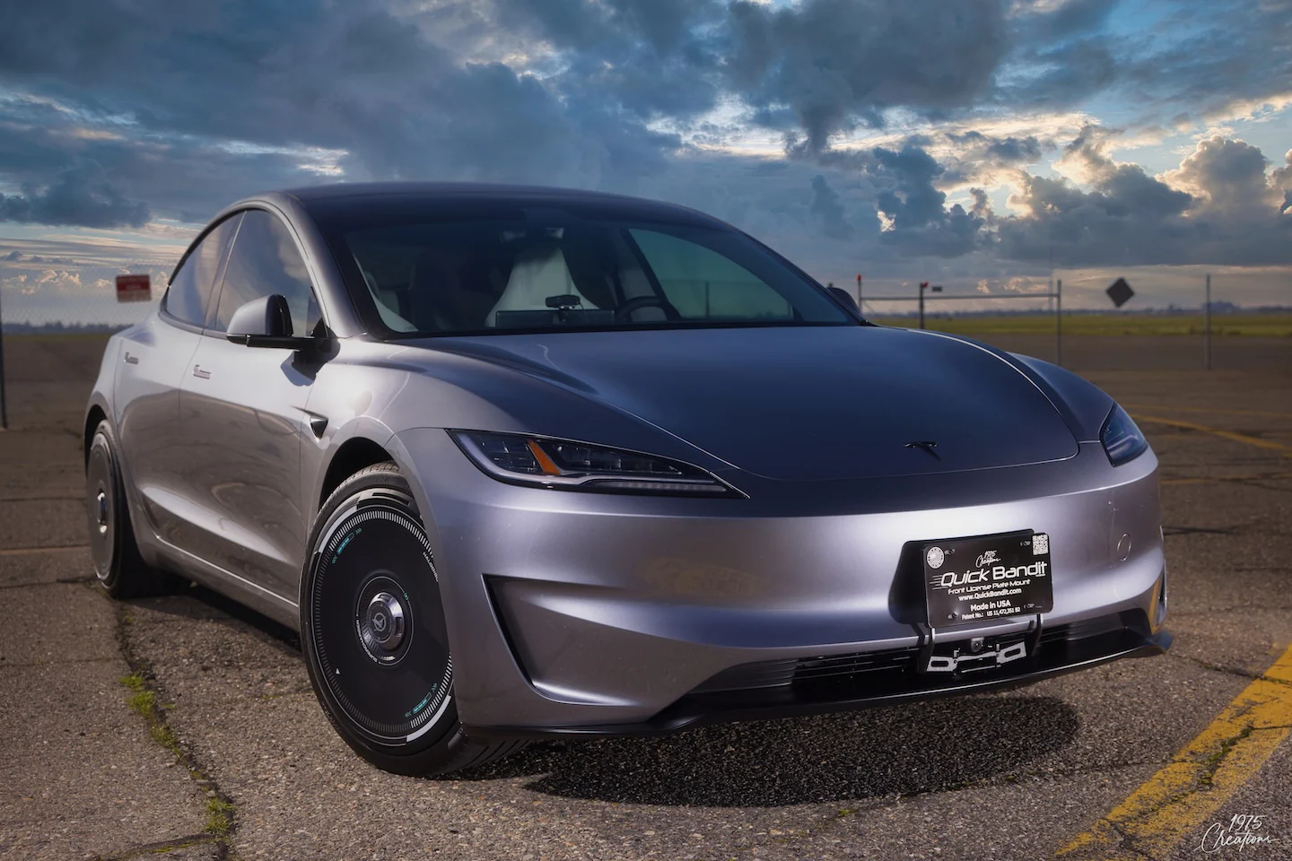 Tesla Model 3 Front License Plate Mount - "Quick Bandit" - Image 3