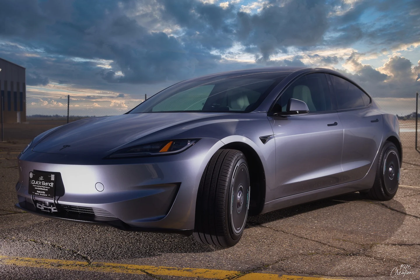 Tesla Model 3 Front License Plate Mount - "Quick Bandit" - Image 7