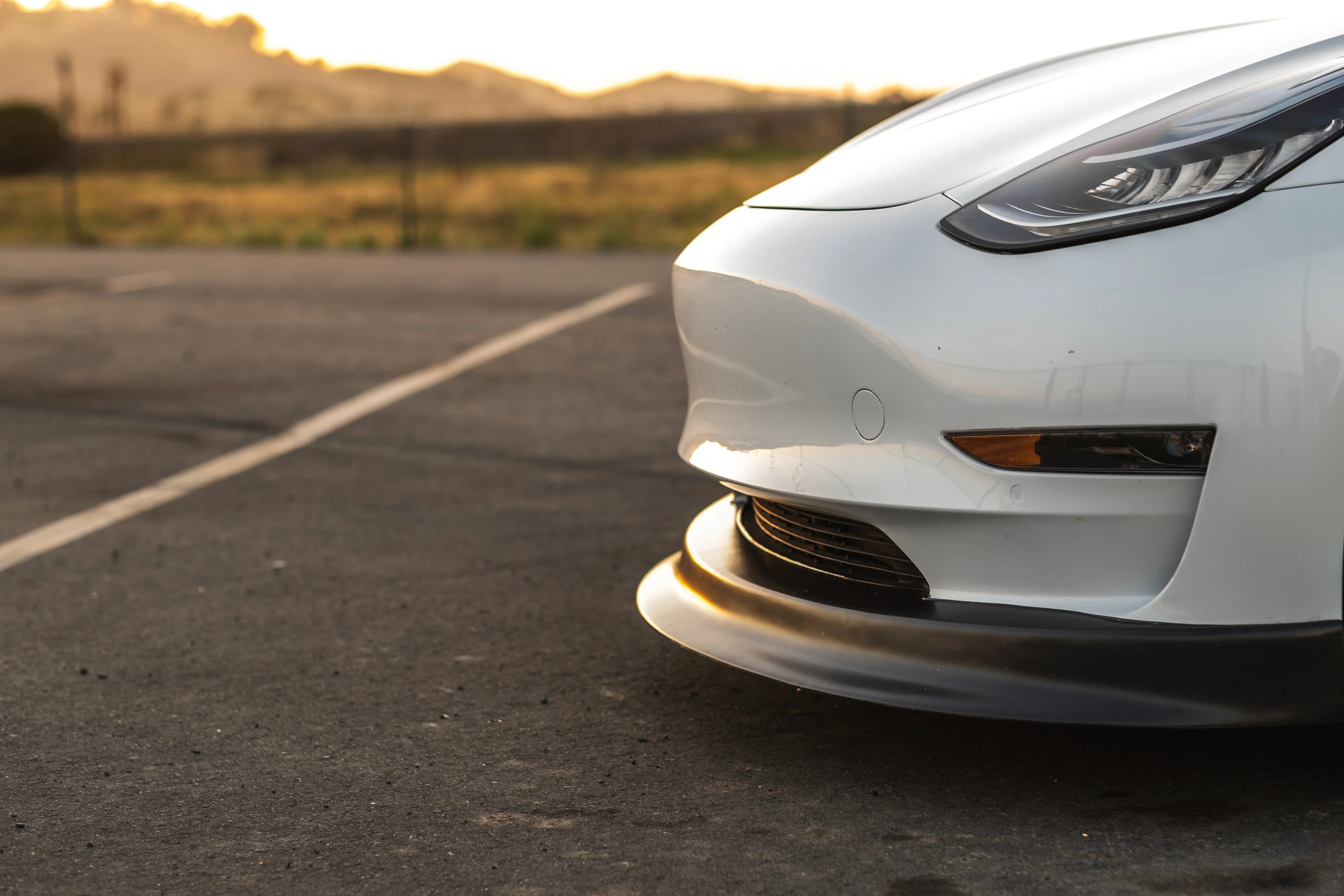 Tesla Model 3 Carbon Fiber Front Spoiler (Laguna Seca Edition) - Image 9