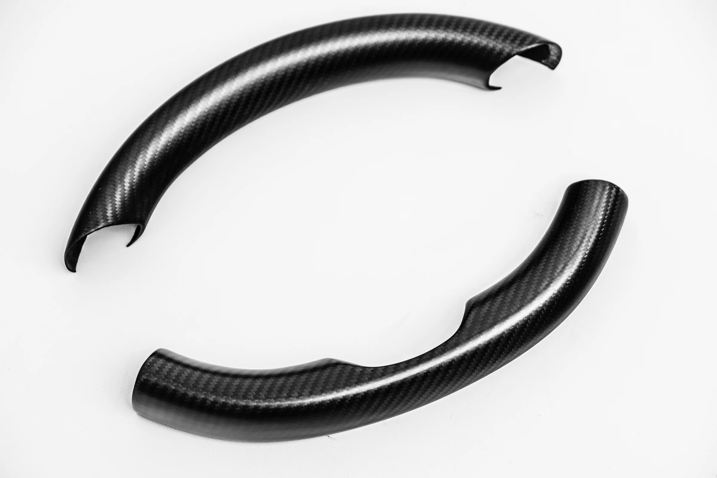Tesla Model 3 & Y Genuine Carbon Fiber Steering Wheel Caps (2-pc) - Image 9
