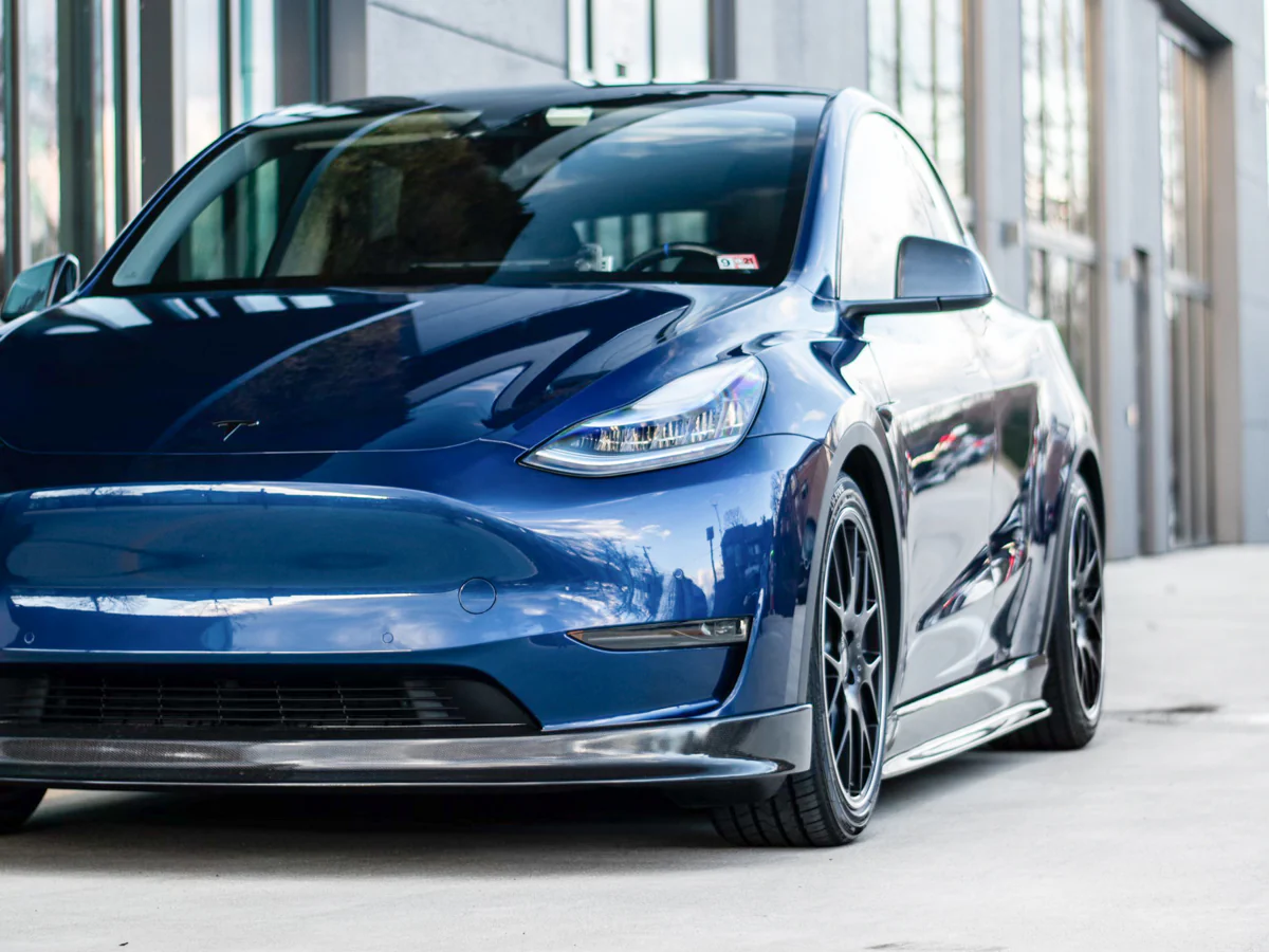Tesla Model Y Carbon Fiber Front Spoiler - Image 20