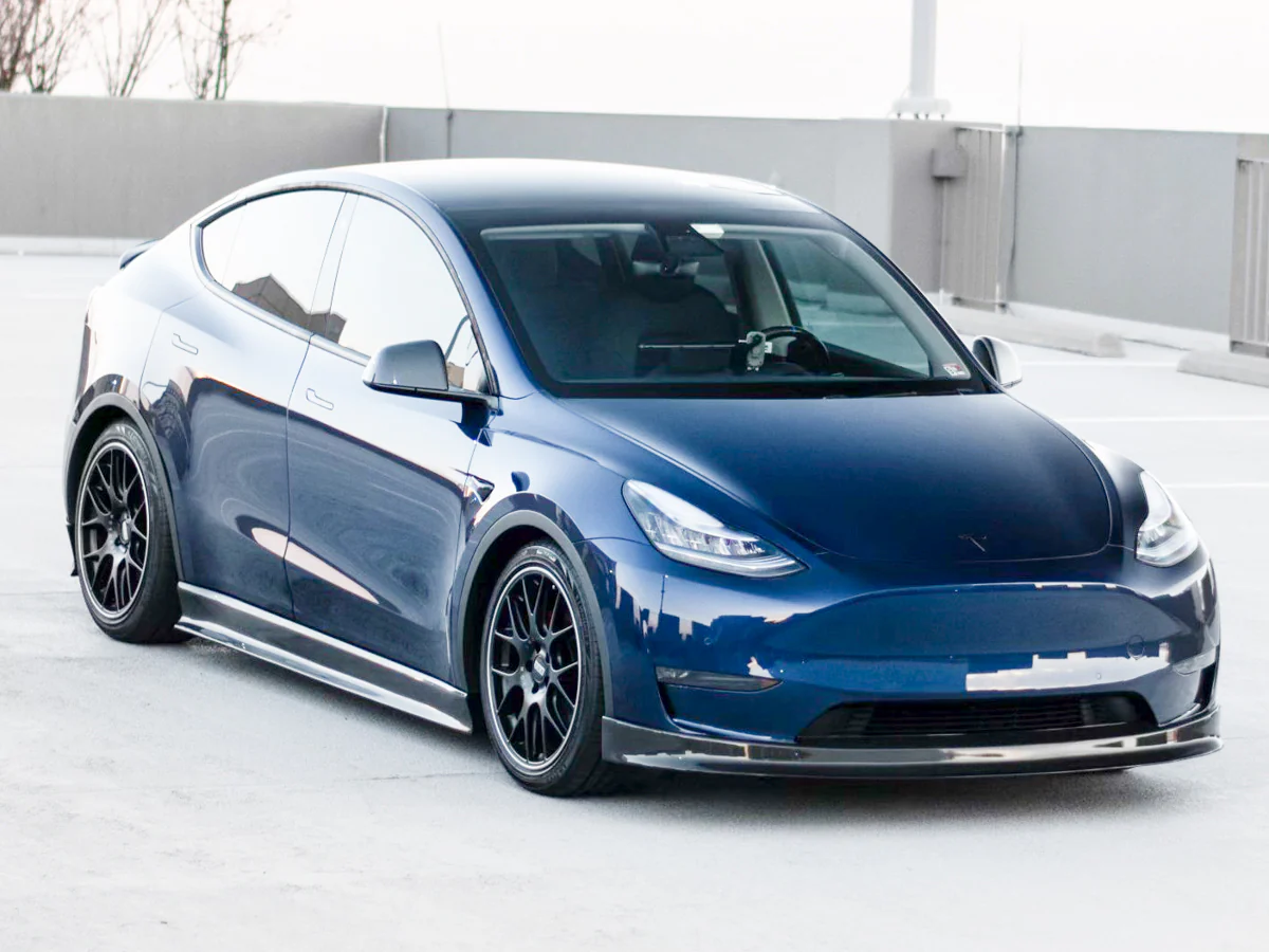 Tesla Model Y Carbon Fiber Front Spoiler - Image 21