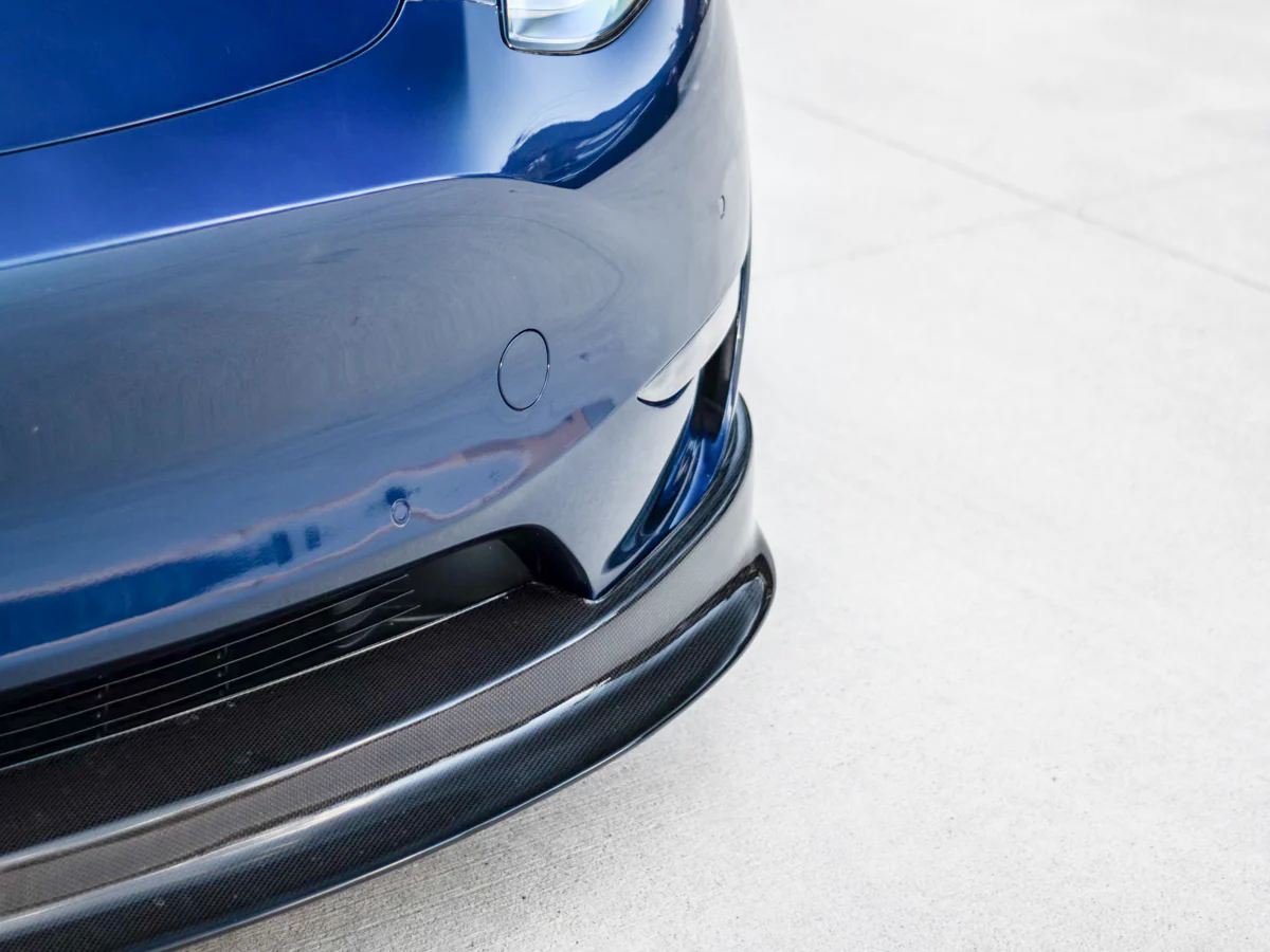 Tesla Model Y Carbon Fiber Front Spoiler - Image 22
