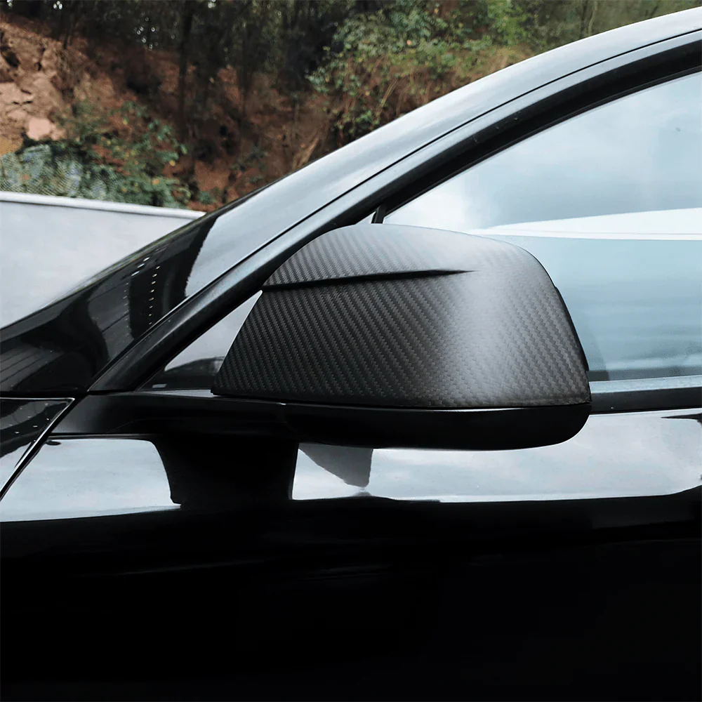 Tesla Model Y Carbon Fiber Mirror Covers (OEM Style) - Image 4