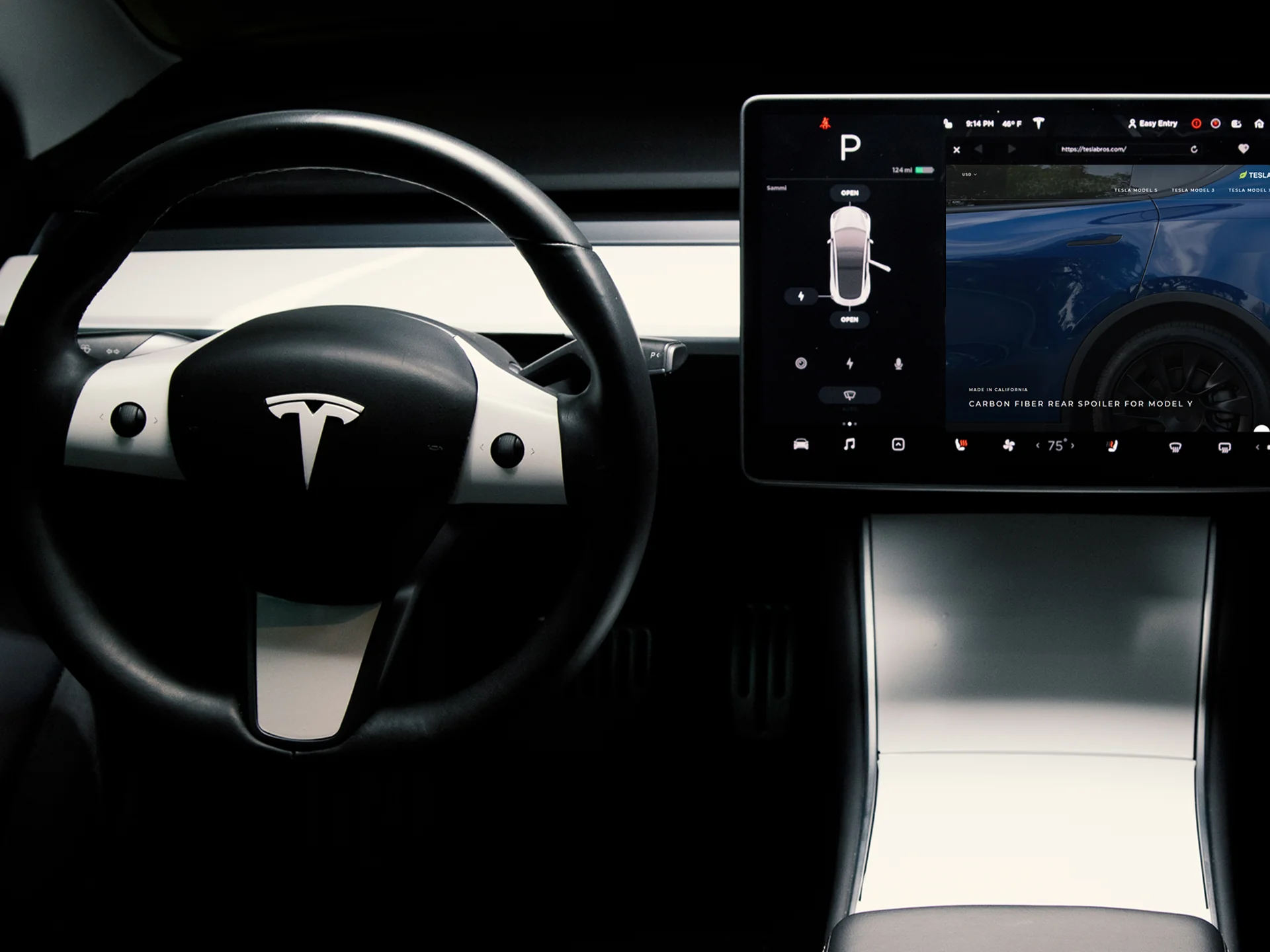 Tesla Model 3 & Y Interior Vinyl Wrap (Full Kit) - Image 11