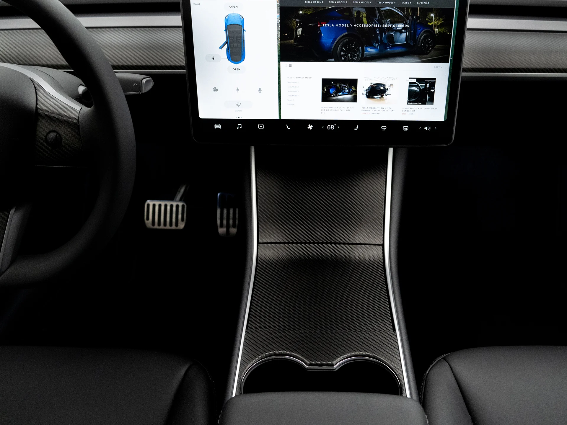 Tesla Model 3 & Y Interior Vinyl Wrap (Full Kit) - Image 3