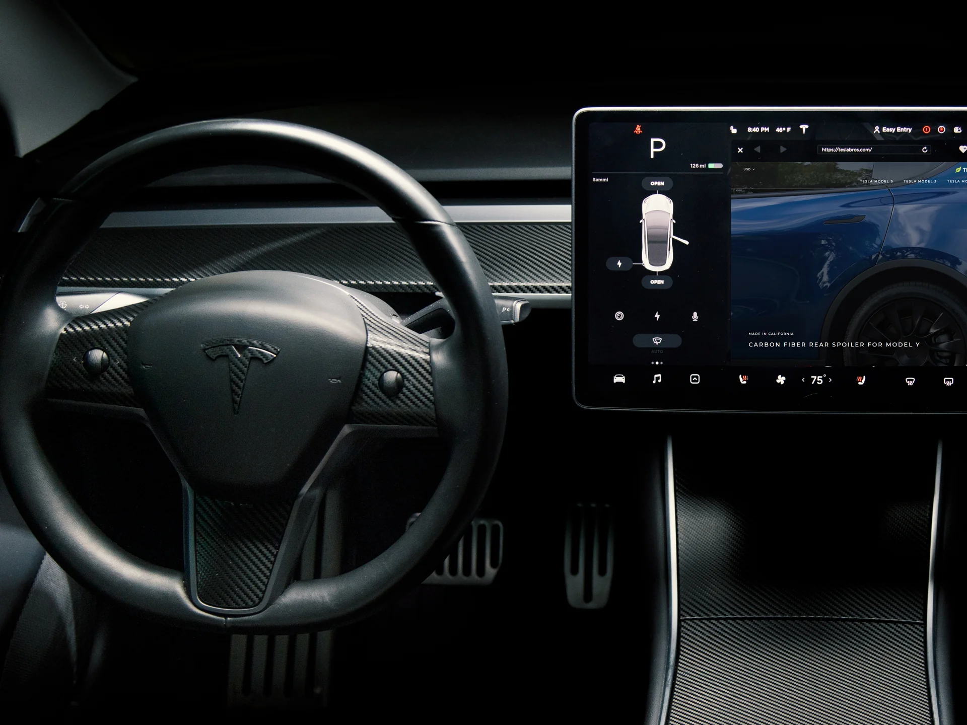 Tesla Model 3 & Y Interior Vinyl Wrap (Full Kit) - Image 6